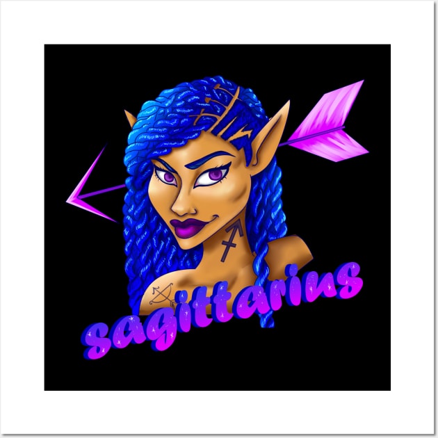 Sagittarius Wall Art by PointNWink Productions